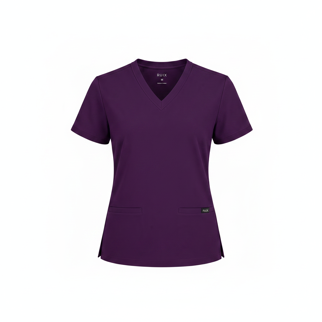 RUIX  V-Neck Top with Regular pant Scrub Set For Men