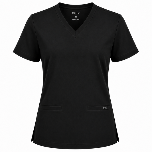 RUIX  V-Neck Top with Cargo Pant Scrub Set for Men