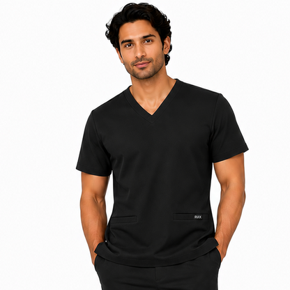 RUIX V-Neck Scrubs Top for Men