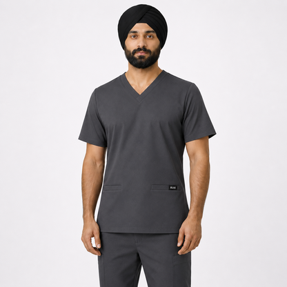 RUIX TURBFit V- neck Scrub top with Core Regular Pant Set for Men