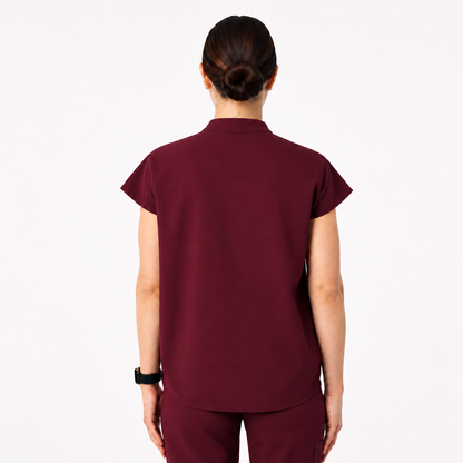 RUIX Signature cap sleeve with Flare™ pant scrub set for women