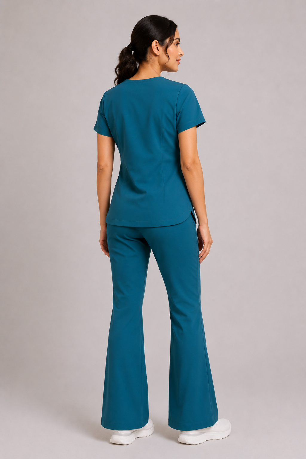RUIX V-neck with Flare™ pant scrub set for women