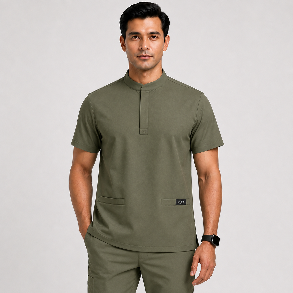 RUIX  Mandarin top with Cargo Pant Set for Men