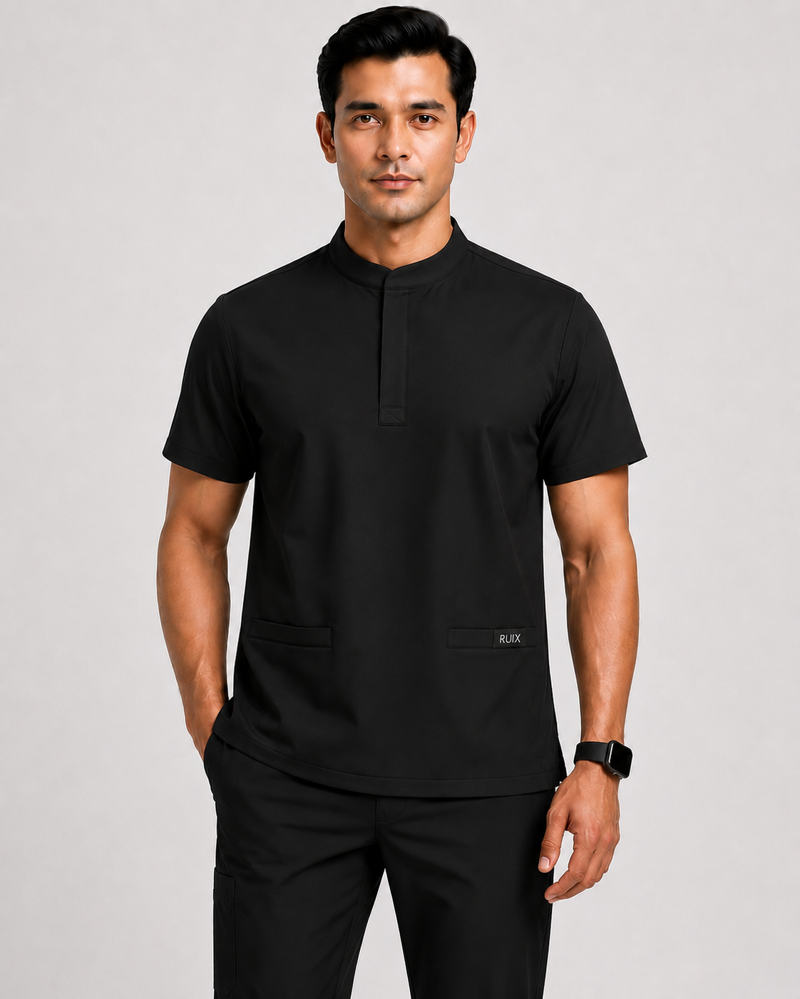 RUIX  Mandarin top with Cargo Pant Set for Men