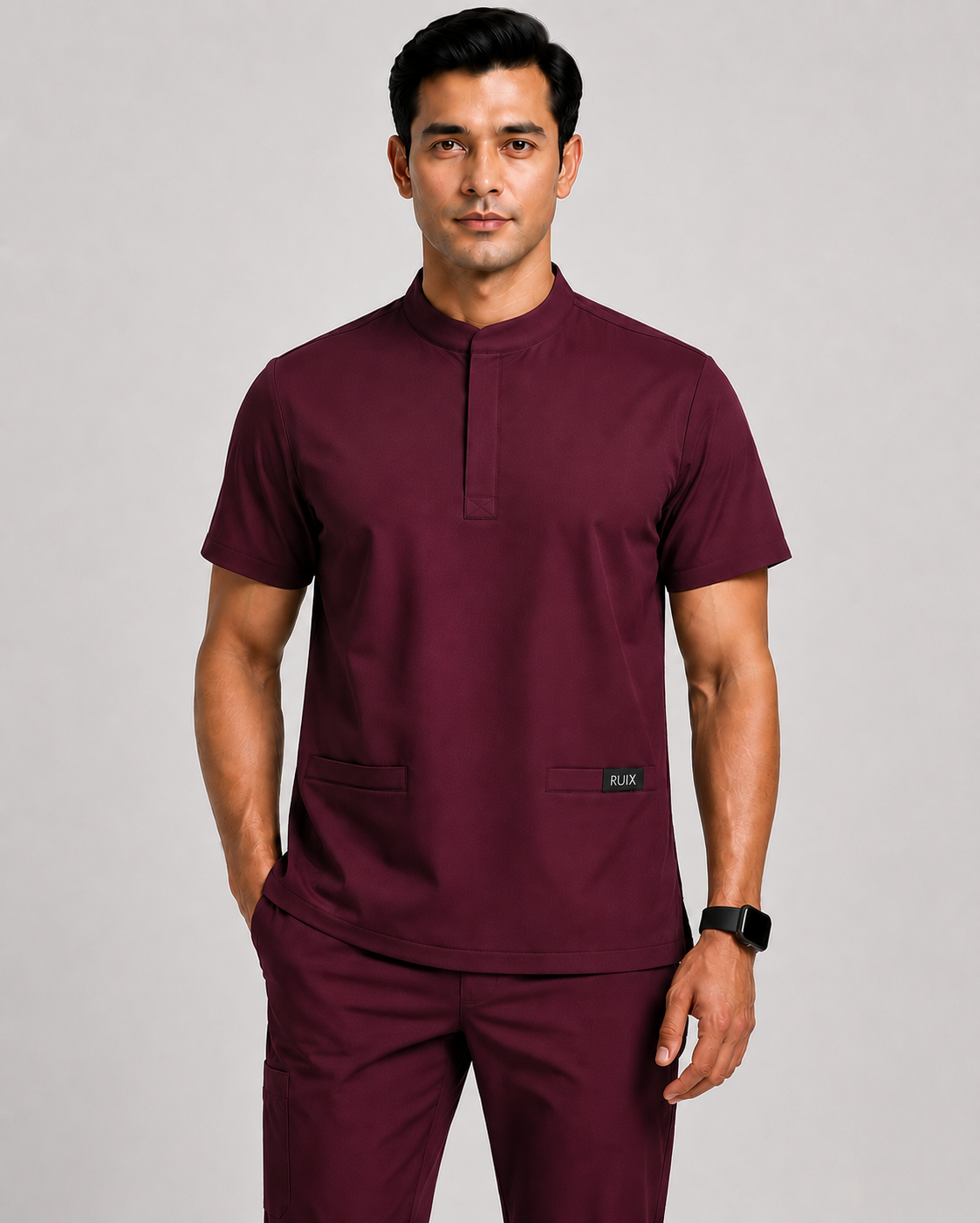 RUIX  Mandarin top with Cargo Pant Set for Men