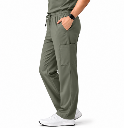 RUIX Mock Neck Zip Scrub top With Regular pant Scrub Set for Men