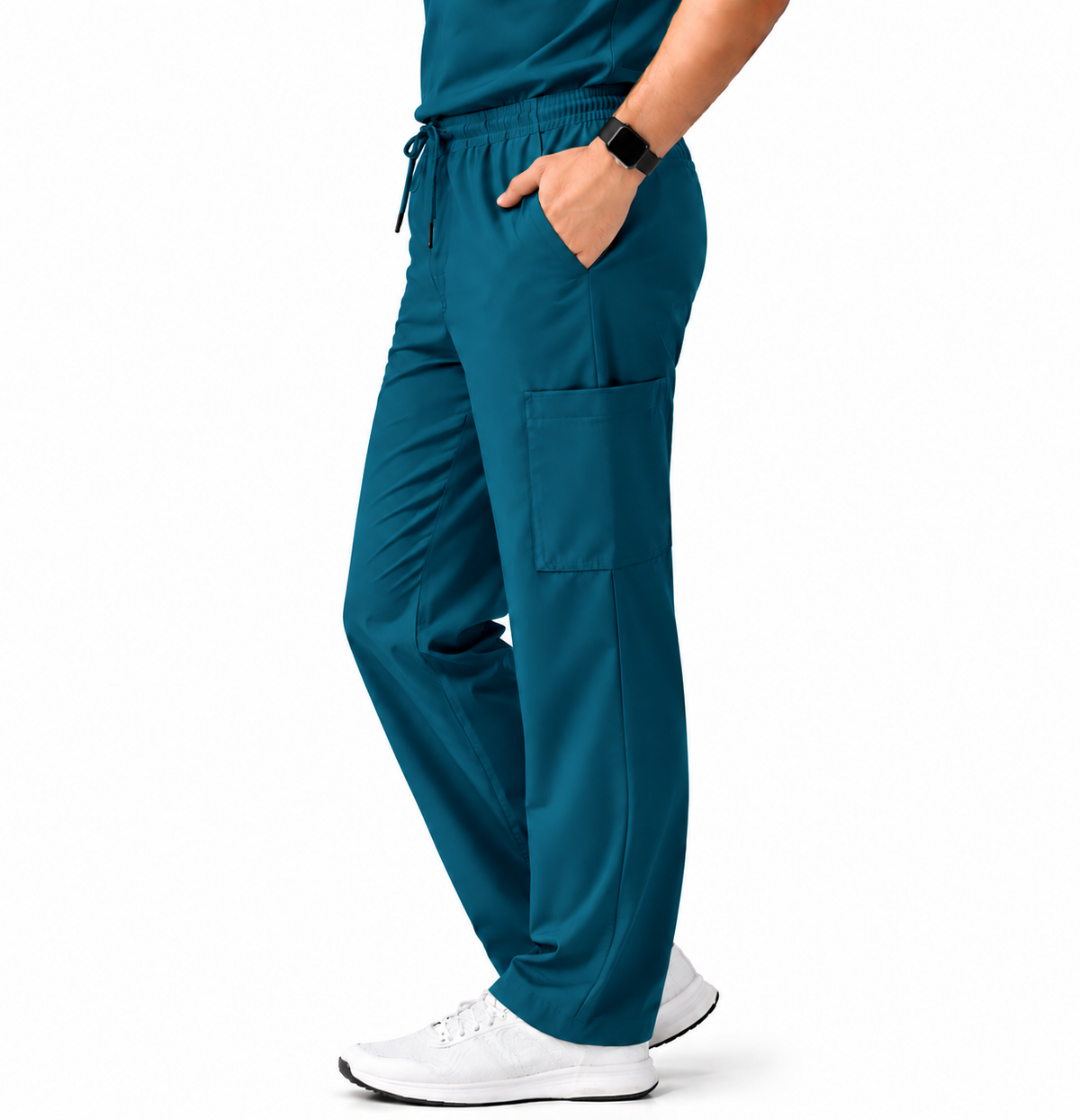 RUIX Mock Neck Zip Scrub top With Regular pant Scrub Set for Men