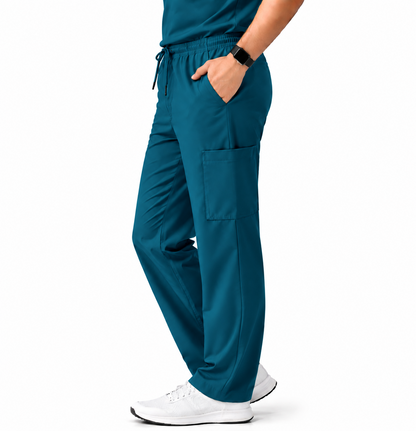 RUIX Mock Neck Zip Scrub top With Regular pant Scrub Set for Men
