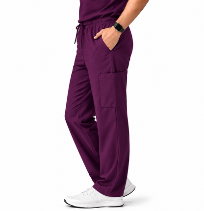 RUIX Mock Neck Zip Scrub top With Regular pant Scrub Set for Men