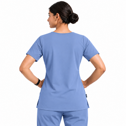 RUIX V-neck with Flare™ pant scrub set for women