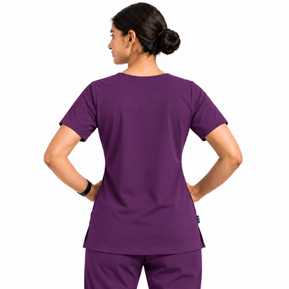 RUIX V-neck with Flare™ pant scrub set for women