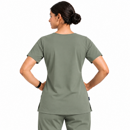 RUIX V-neck with Flare™ pant scrub set for women