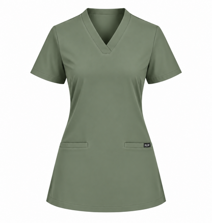RUIX V-neck with Flare™ pant scrub set for women