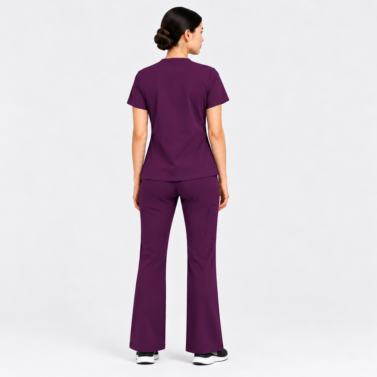 RUIX V-neck with Flare™ pant scrub set for women