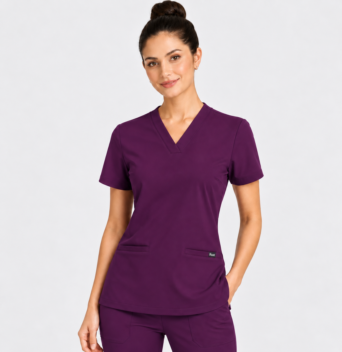 RUIX V-neck with Flare™ pant scrub set for women