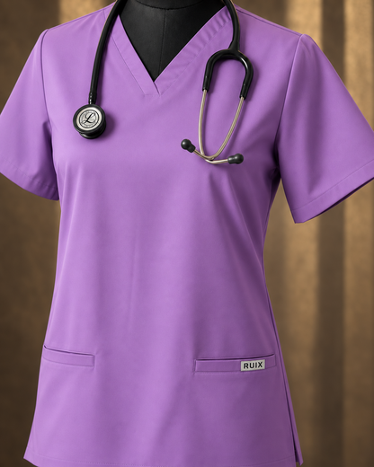 RUIX V-neck with Flare™ pant scrub set for women