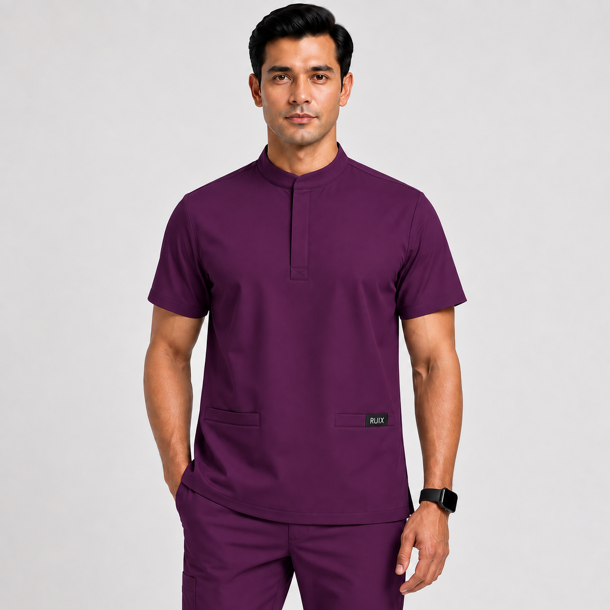 RUIX  Mandarin top with Cargo Pant Set for Men