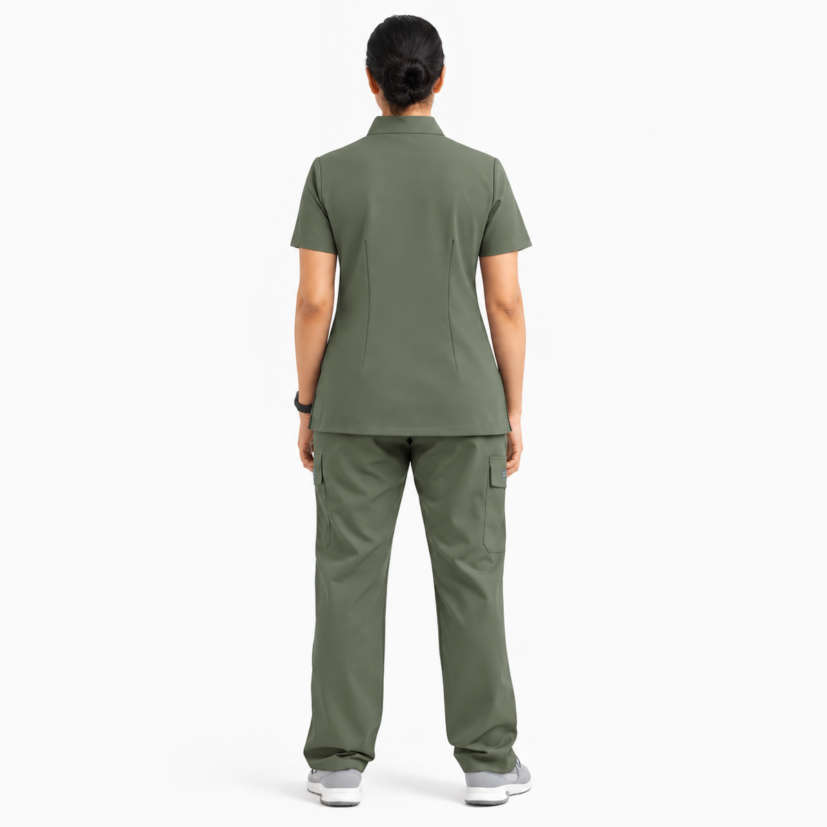 RUIX Mock neck Zip With Cargo Pant for Women