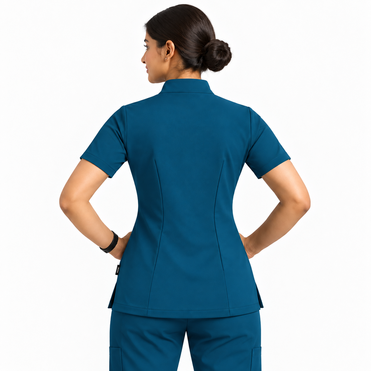 Ruix Mandarin scrub top with Cargo-pant-set- women