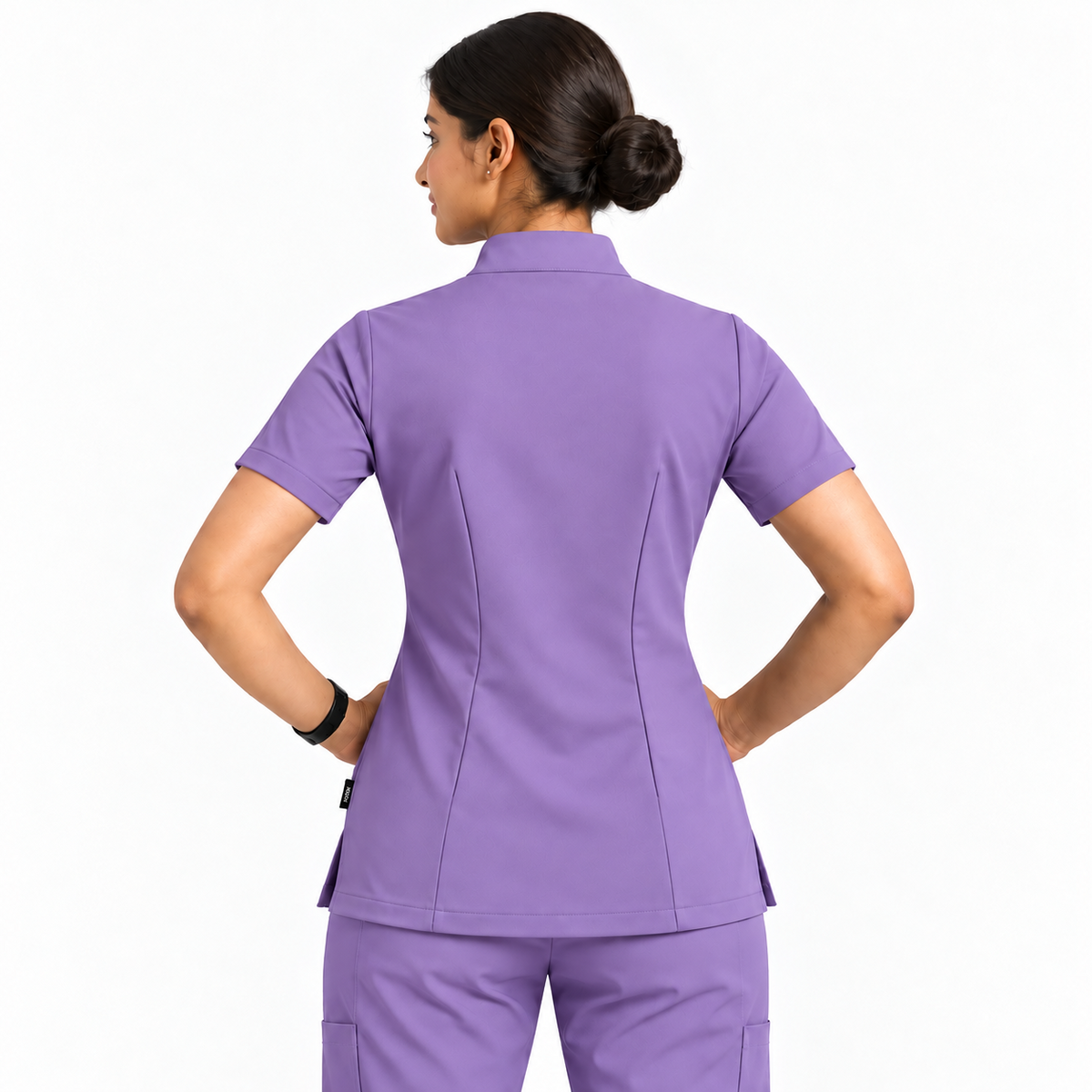 Ruix Mandarin scrub top with Cargo-pant-set- women