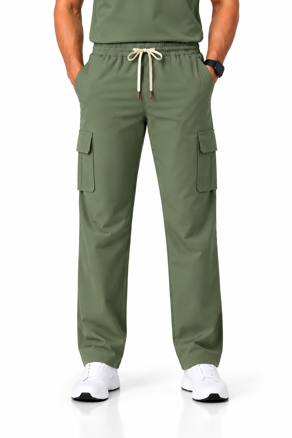 RUIX  NOVA V-Neck Top with Cargo Pant Scrub Set for Men