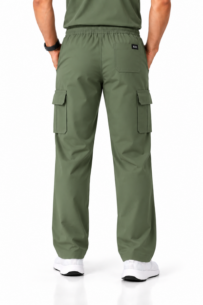 RUIX  NOVA V-Neck Top with Cargo Pant Scrub Set for Men