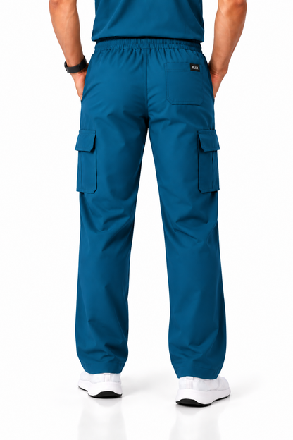 RUIX  NOVA V-Neck Top with Cargo Pant Scrub Set for Men