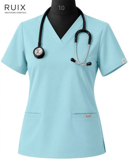 RUIX V-neck with Flare™ pant scrub set for women