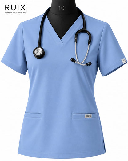 RUIX NOVA V-Neck Scrub Top For Women