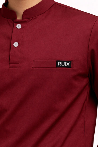 RUIX Form Mandarin Collar with Core Regular Pant Set for men