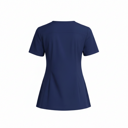 RUIX Sculpt V-Neck with Core Regular Pant Scrub Set for Women, 2 Pocket