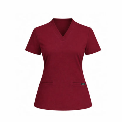 RUIX Sculpt V-Neck With Utility Cargo Pant Scrub Set For Women, 2 Pockets