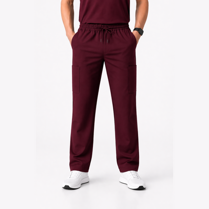 RUIX Motion Mock Neck Zip Scrub top With  Core Regular pant Scrub Set for Men
