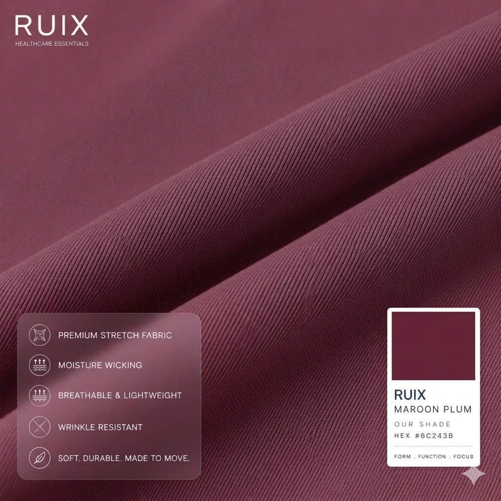 RUIX NOVA V-Neck Scrub Top For Women