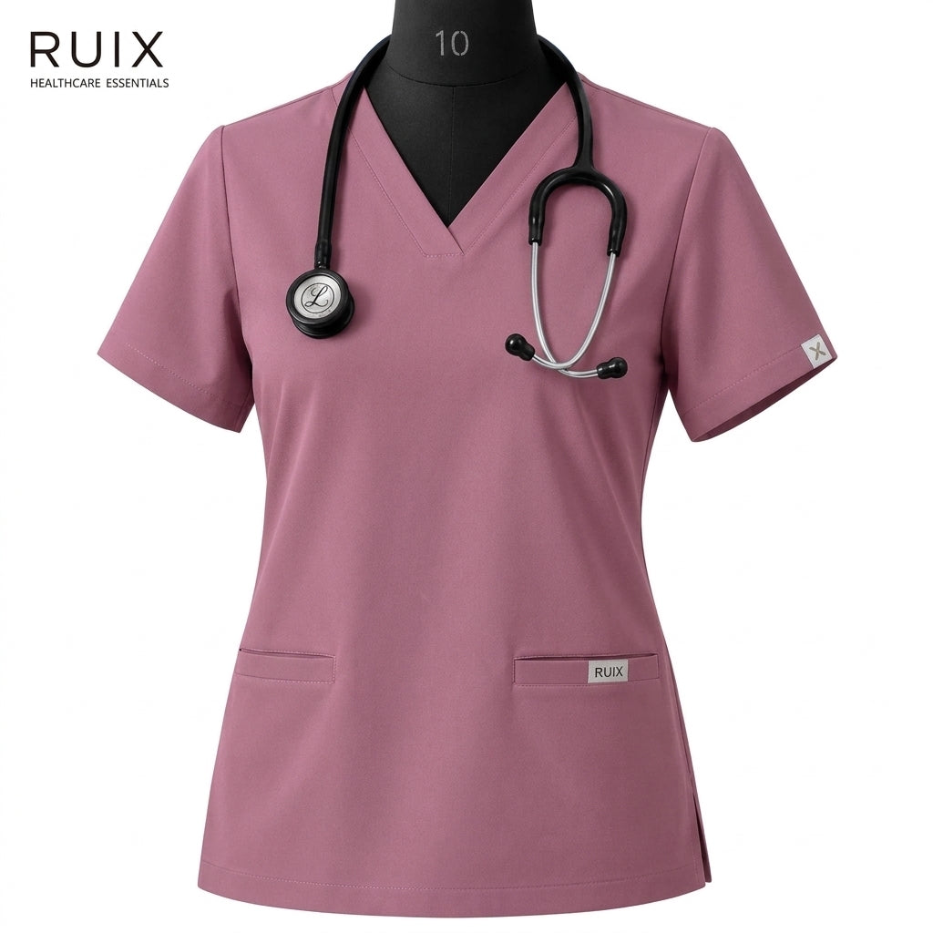 RUIX NOVA V-Neck Scrub Top For Women