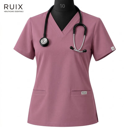 RUIX NOVA V-Neck Scrub Top For Women